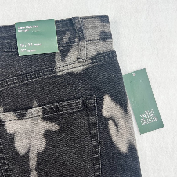 Wild Fable High Rise Black and Gray Jeans - Picture 4 of 12